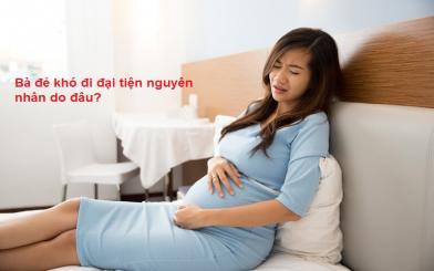 Bà đẻ khó đi đại tiện nguyên nhân do đâu?