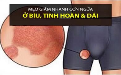 Bìu bị ngứa và bong da chữa tại nhà có tốt?