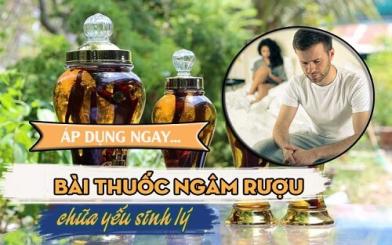 10 bài thuốc ngâm rượu chữa yếu sinh lý cho nam giới!