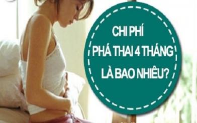 [ Cập Nhập ] Chi phí phá thai 4 tháng tuổi có đắt không và bao nhiêu tiền ?
