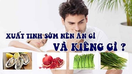 Nam giới nên ăn gì chống xuất tinh sớm?