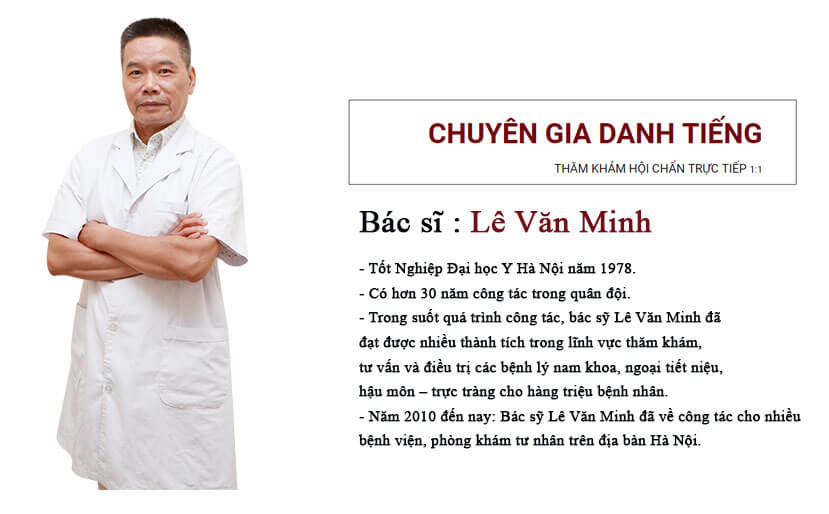 Bác sĩ nam khoa Lê Văn Minh – Phòng khám Đa khoa Quốc tế Cộng Đồng