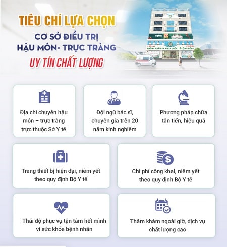Địa chỉ điều trị hậu môn trực tràng uy tín tại Hà Nội