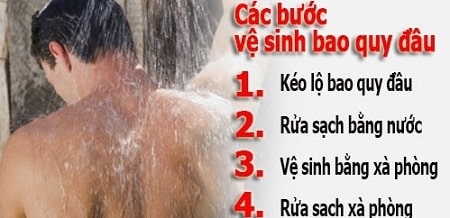Hướng dẫn cách vệ sinh khi bị viêm bao quy đầu  cho nam giới