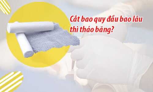 Cắt bao quy đầu mất bao lâu thì tháo băng? 