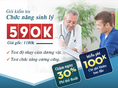 Gói kiểm tra chức năng sinh lý nam khoa