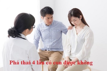 Phụ nữ phá thai 4 lần có con được nữa không ?