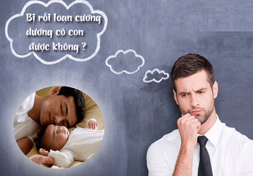 Nam giới bị rối loạn chức năng cương dương tỉ lệ có con thấp hơn nam giới khỏe mạnh