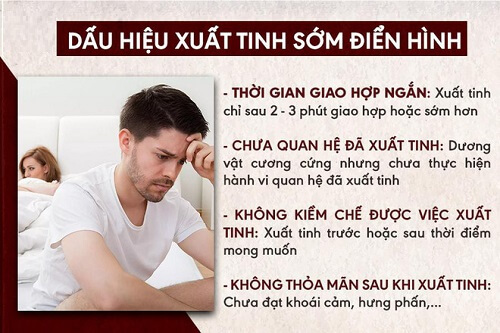 Triệu chứng xuất tinh sớm ở nam giới