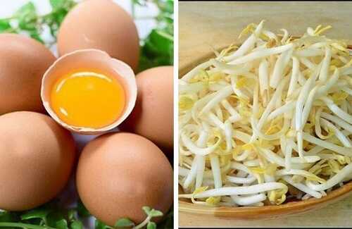 Chữa xuất tinh sớm bằng trứng gà với giá đỗ