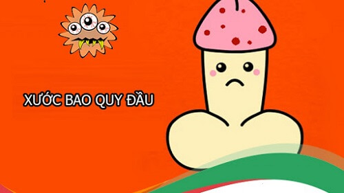 Hình ảnh xước da bao quy đầu